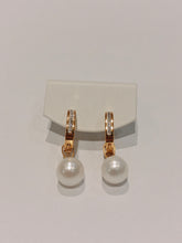 Load image into Gallery viewer, Mini Freshwater Pearl Earrings 9-10mm in Stainless Steel