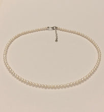 Load image into Gallery viewer, Pearl Necklace 4-5mm in Sterling Silver