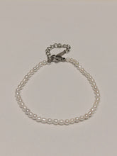 Load image into Gallery viewer, Mini Freshwater Pearl Bracelet 2-3mm with Stainless Steel Clasp