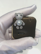 Load and play video in Gallery viewer, Bear Brooches with Akoya Sea Pearls
