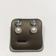 Load image into Gallery viewer, Camellia Flower Earrings Silver