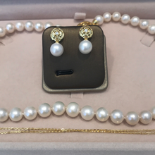 Load image into Gallery viewer, Camellia Sterling Silver And Premium Round Pearl Sets