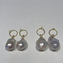 Load image into Gallery viewer, Sterling Sliver Massive Baroque Earrings