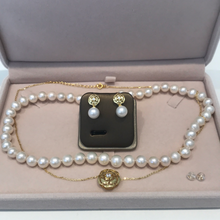 Load image into Gallery viewer, Camellia Sterling Silver And Premium Round Pearl Sets
