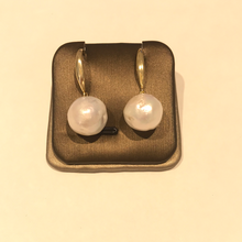 Load image into Gallery viewer, 11-12MM Round Baroque Pearl Earrings