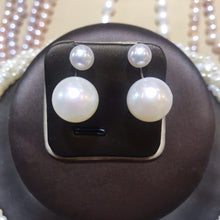 Load image into Gallery viewer, 11MM Freshwater Pearl Studs Sterling Silver