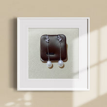 Load image into Gallery viewer, Leaves Tear Drop Pearl Earrings