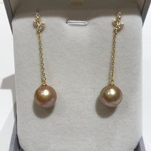 Load image into Gallery viewer, Golden Freshwater Pearls Earrings 07