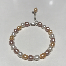 Load image into Gallery viewer, Candy Coloured Oval Pearl Bracelets