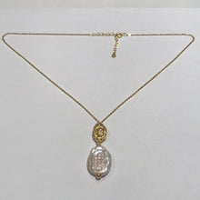 Load image into Gallery viewer, Coin and Freshwater Baroque Pearl Necklaces