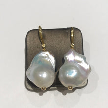 Load image into Gallery viewer, Sterling Silver Massive Baroque Freshwater Pearl Earrings
