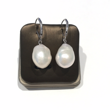 Load image into Gallery viewer, French Wire Baroque Pearl Earrings