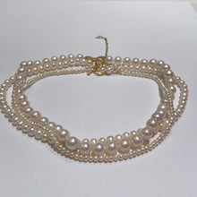 Load image into Gallery viewer, Three-Piece Freshwater Pearl Necklace Set 5-10mm in 14K Gold Filled
