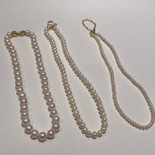 Load image into Gallery viewer, Three-Piece Freshwater Pearl Necklace Set 5-10mm in 14K Gold Filled