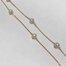 Load image into Gallery viewer, Adjustable Freshwater Pearls and Sterling Silver Necklaces