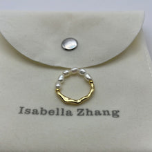 Load image into Gallery viewer, Freshwater Pearl Ring in 14K Gold Filled