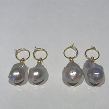 Load image into Gallery viewer, Sterling Sliver Massive Baroque Earrings