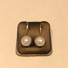 Load image into Gallery viewer, 11-12MM Round Baroque Pearl Earrings

