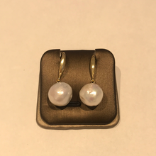 Load image into Gallery viewer, 11-12MM Round Baroque Pearl Earrings