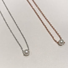 Load image into Gallery viewer, Sterling Silver and Tiny Freshwater Pearl Necklaces