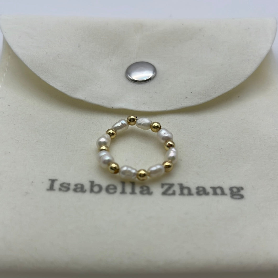 Elastic Pearl Ring 03