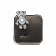 Load image into Gallery viewer, Bear Brooches with Akoya Sea Pearls
