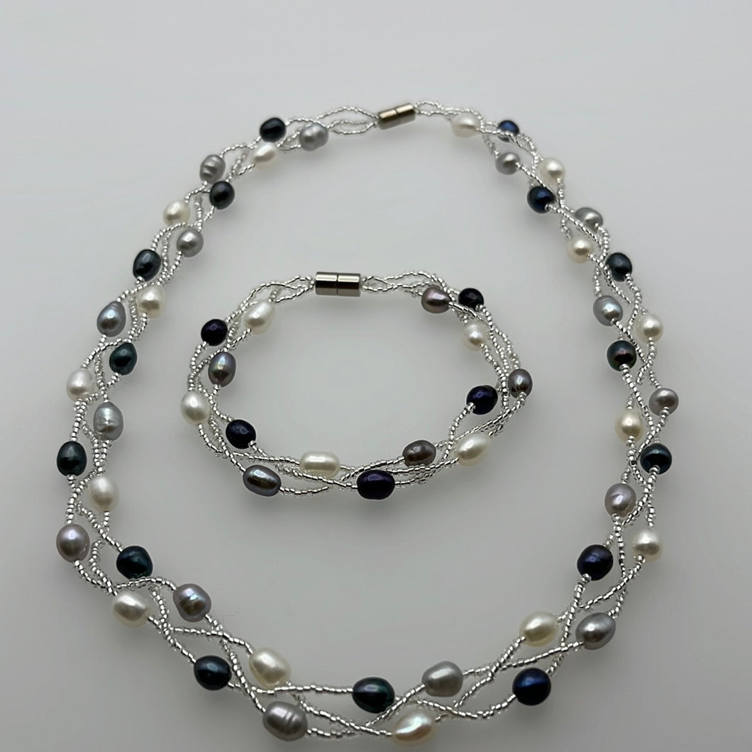 Magnet Multi Coloured Pearl Sets