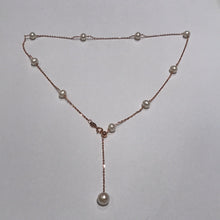 Load image into Gallery viewer, Adjustable Freshwater Pearls and Sterling Silver Necklaces