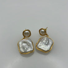 Load image into Gallery viewer, Freshwater Pearl Earrings 8-9mm in 14K Gold Filled