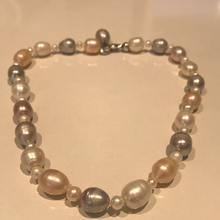 Load image into Gallery viewer, Mixed Size and Colour Pearl Necklaces
