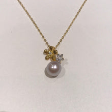 Load image into Gallery viewer, Flower Round Pearl Necklaces
