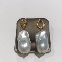 Load image into Gallery viewer, Massive Baroque Freshwater Pearl Earrings