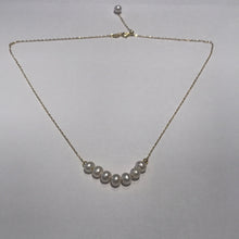 Load image into Gallery viewer, Smile Freshwater Pearl Necklaces Golden