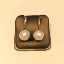Load image into Gallery viewer, 11-12MM Round Baroque Pearl Earrings