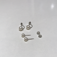 Load image into Gallery viewer, Double Pearls Studs