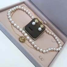 Load image into Gallery viewer, Camellia Sterling Silver And Premium Round Pearl Sets
