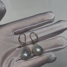Load image into Gallery viewer, French Wire Baroque Pearl Earrings