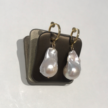 Load image into Gallery viewer, Massive Baroque Pearl Ear Clips