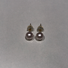 Load image into Gallery viewer, 18K Golds 4-5MM Akoya Sea Pearl Studs
