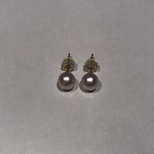 Load image into Gallery viewer, 18K Golds 4-5MM Akoya Sea Pearl Studs