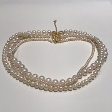 Load image into Gallery viewer, Three-Piece Freshwater Pearl Necklace Set 5-10mm in 14K Gold Filled