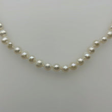 Load image into Gallery viewer, 7MM Pearl Necklace Silver