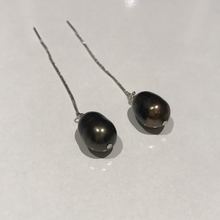 Load image into Gallery viewer, Long Chain Earrings with Baroque Pearls