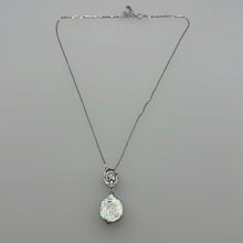 Load image into Gallery viewer, Coin and Freshwater Pearl Necklace Silver