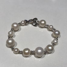 Load image into Gallery viewer, Mixed Sized Pearl Bracelets