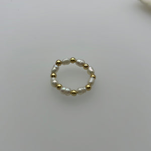 Elastic Pearl Ring 03