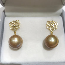 Load image into Gallery viewer, Golden Freshwater Pearls Earrings 03