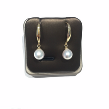 Load image into Gallery viewer, Sterling Silver Classical Akoya Sea Pearl Earrings