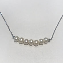 Load image into Gallery viewer, Smile Freshwater Pearl Necklace Silver
