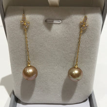 Load image into Gallery viewer, Golden Freshwater Pearls Earrings 07